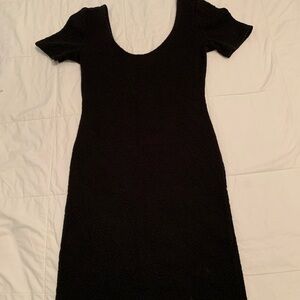3/$10 Forever 21 Classic Black Midi Dress